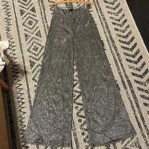 Women’s Velius black sparkle wide leg pants